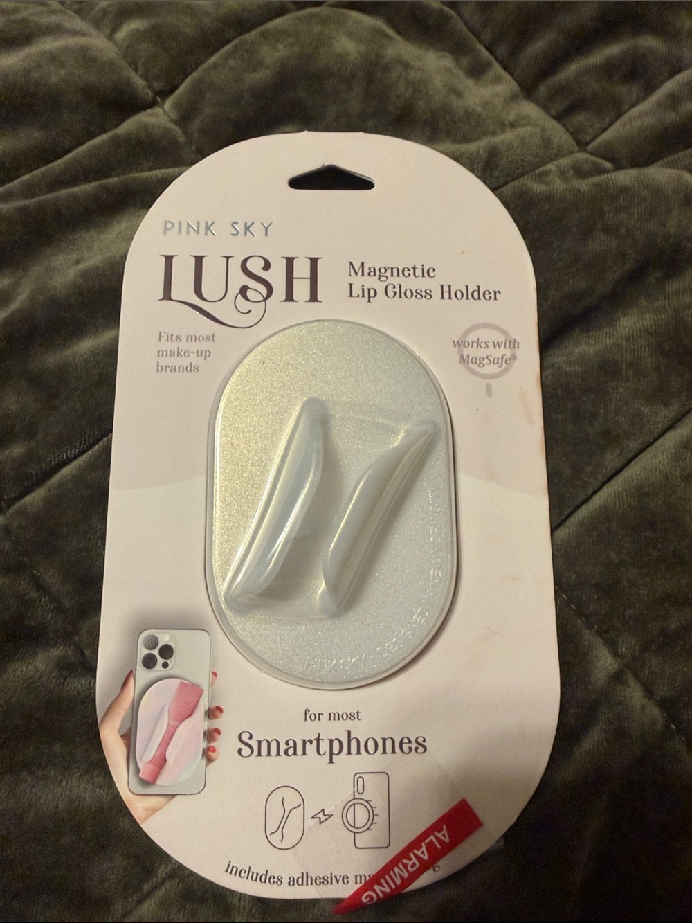 Lush Magnetic Lip Gloss Holder for Smartphones - Pink Sky